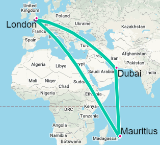 Dubai-Mauritus